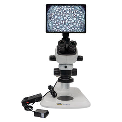 Trinocular Microscope-Eyepiece with 10X magnification and 23mm adjustable viewing-No built-in lightsource-10.5 inch Android smart all-in-one-1 unit per case-Biologix - Biofargo -