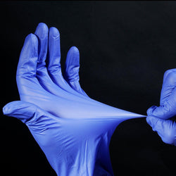 Disposable Nitrile Gloves-S M L Sizes-Blue-Biologix - Biofargo -