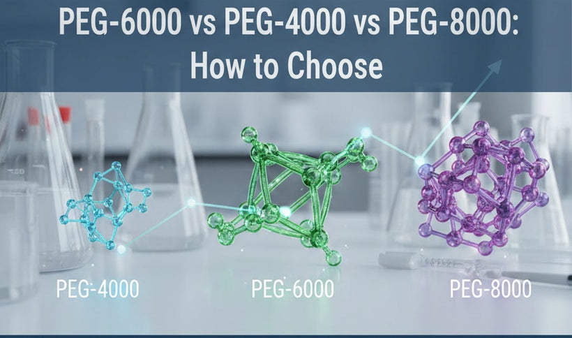 PEG-6000 vs PEG-4000 vs PEG-8000: How to Choose