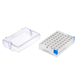 48-Well Open-Bottom Barcoded Cryogenic Box, 2-Inch Height
