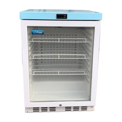 3.88 Cu.Ft.(110L) Medical Pharmacy Refrigerator, 36-46°F (2-8°C) Upright Lab Medical Refrigerator, with Glass Door