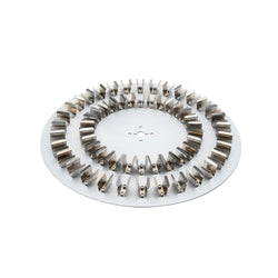 Disk Accessories Type-2 for MX-RD-Pro tube rotator, 16-position 15 mL centrifuge tube holder on white background