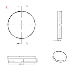 60x15 mm Cell Culture Dish NonTreated without Grip Ring Sterile