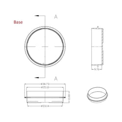 35x12 mm Cell Culture Dish TC Treated with Grip Ring Sterile