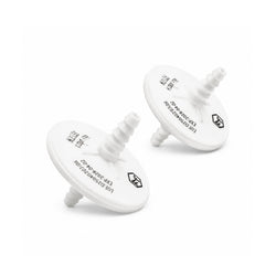 Hydrophobic PTFE gas vent filter with 0.22 μm membrane and hose barb connector