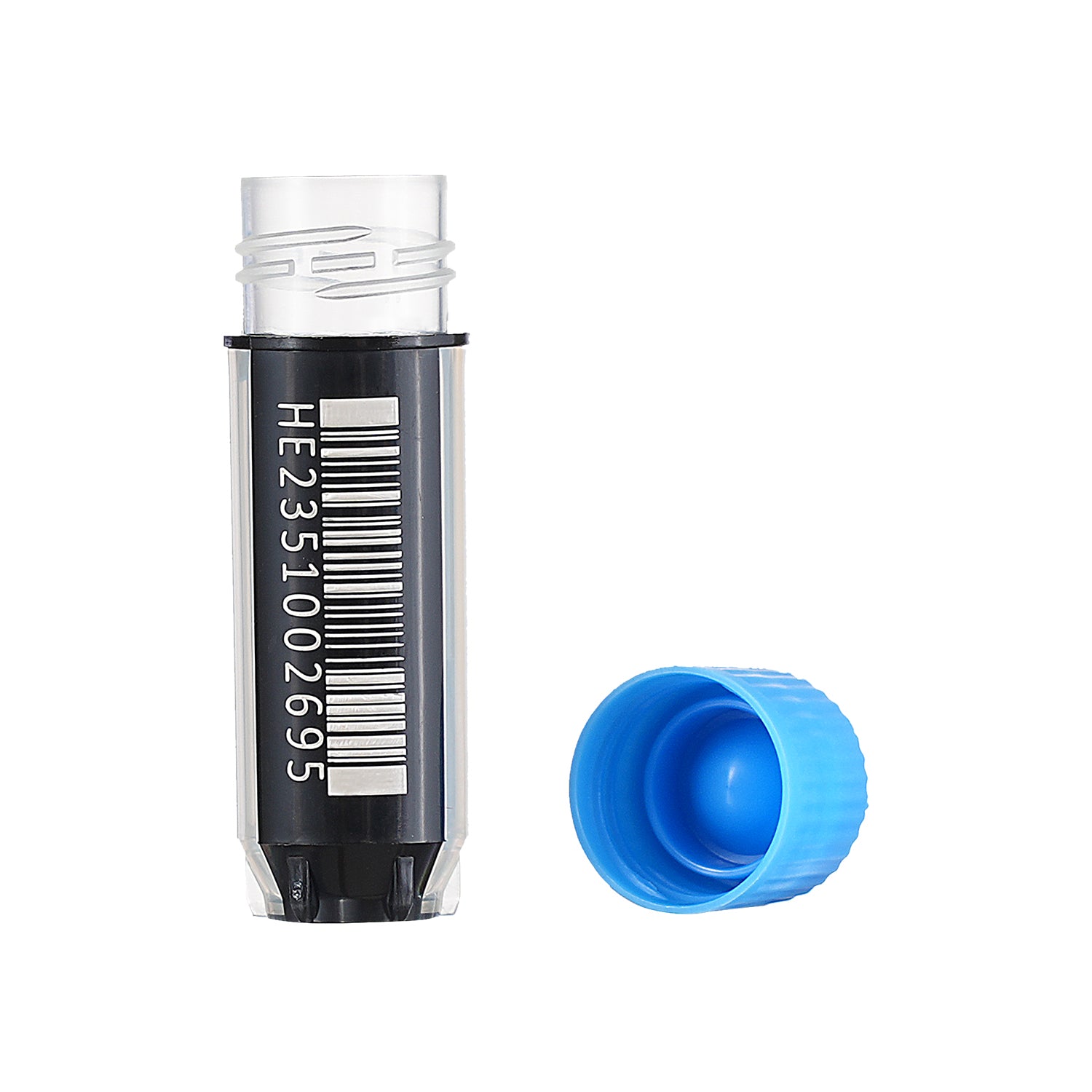 2 mL SBS Black Tripele Code 2D Barcoded Cryo-Tube External Rotation Sterile Box-Packed