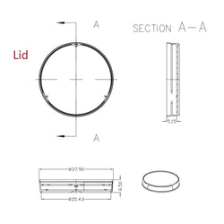 35x12 mm Cell Culture Dish TC Treated without Grip Ring Sterile