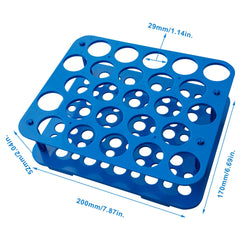 25-Well Blue PP Centrifuge Tube Rack