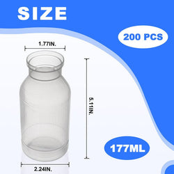 Drosophila Bottles-8oz (227ml)-Round Bottom-Bulk/Tray Package-100 Pcs/Case-Biologix - Biofargo - 