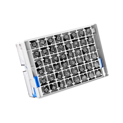 48-Well Open-Bottom Barcoded Cryogenic Box, 1.5-Inch Height