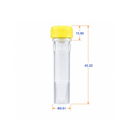 1.5 mL Sterile Reagent Tubes with Gasket-Free Yellow Cap