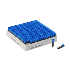 196-Well Open-Bottom Barcoded Cryogenic Box, 1.5-Inch Height