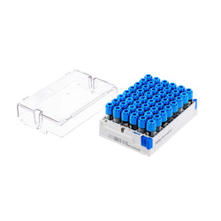 2 mL Triple-Code 2D Barcoded Cryo Tubes, External Screw Cap, Sterile, Open-Bottom SBS Box, 6 × 8 Format