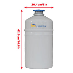 CryoKING Liquid Nitrogen Tank-Laboratory Series 31.5 L/35.5 L-Including 6 Square Racks(4 layers) with 5*5 Cryogenic Boxes-Biologix - Biofargo - 