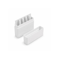 70×17×65mm PP cryogenic sample storage box with 12mm aperture for lab tube organization