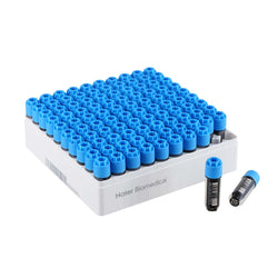 2 mL Triple-Code 2D Barcoded Cryo Tubes, External Screw Cap, Sterile, Open-Bottom SBS Rack, 10 × 10 Format