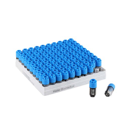 Pre-filled 1.0 mL 2D Barcoded Cryo Tubes, Triple-Code, Clear Tube, 10×10 Cryobox, 100/Box, Sterile
