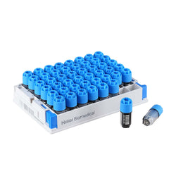 Pre-filled 1.0 mL 2D Barcoded SBS Cryo Tubes, Triple-Code, Clear Tube, 6×8 Cryobox, 48/Box, Sterile