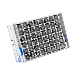 Pre-filled 1.0 mL 2D Barcoded SBS Cryo Tubes, Triple-Code, Clear Tube, 6×8 Cryobox, 48/Box, Sterile
