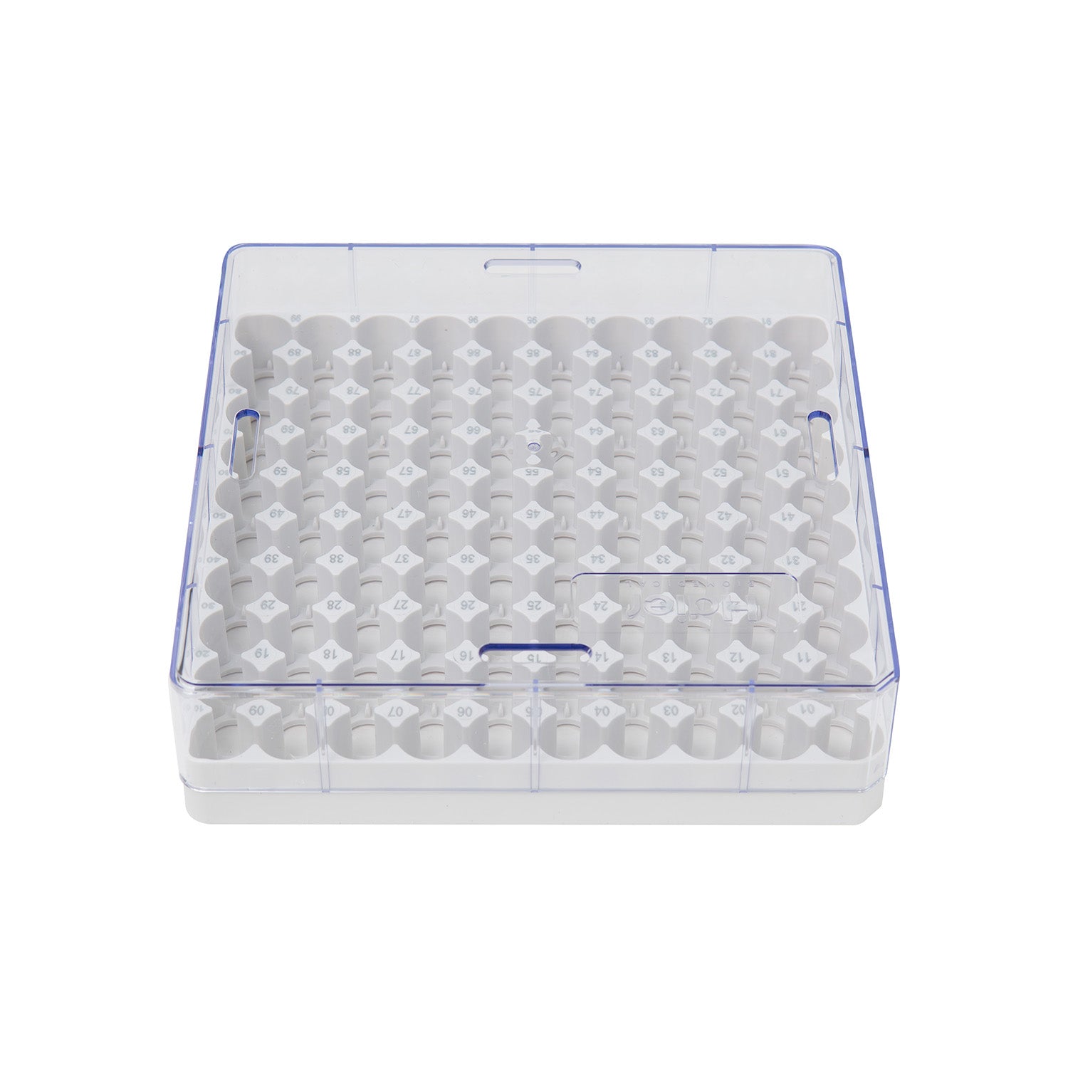 100-Well Open-Bottom Barcoded Cryogenic Box, 1.5-Inch - Biofargo