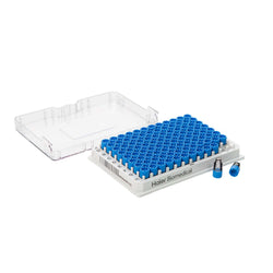 Pre-filled 0.26 mL 2D Barcoded SBS Cryo Tubes, Triple-Code, Clear Tube, 12×8 Cryobox, 96/Box, Sterile