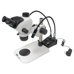 Trinocular Microscope-Eyepiece with 10X magnification and 23mm adjustable viewing-With external double goose tube light source-1 unit per case-Biologix - Biofargo - 