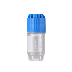 1.0 mL Cryo Tubes, External Screw Cap, Blue Concave Cap, Sterile, Bag-Packed, 100 Tubes/Bag