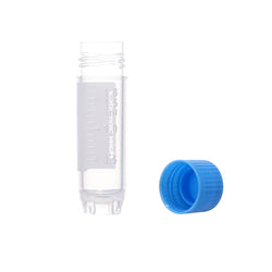 1.5 mL Cryo Tubes, Blue Flat Cap, Sterile, Bag-Packed, 100 Tubes/Bag