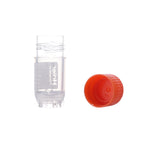 0.5 mL Cryo Tubes, Red Flat Cap, Sterile, Bag-Packed, 100 Tubes/Bag