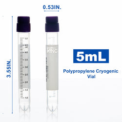 Cryogenic Vials with Side Bardcode-5.0 ml External Thread