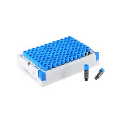-196 °C 96 Wells 2D Barcoded SBS Cryogenic Box Removable Lid for 0.75mL Cryo-Tube