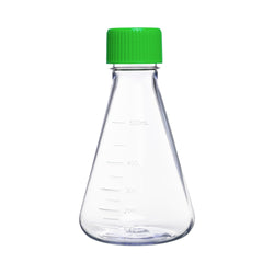 500 mL PC Erlenmeyer Flask Flat Bottom with PTFE-Lined Screw Vent Cap Sterile Autoclavable Individual Packed Biofargo