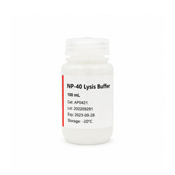NP-40 Cell Lysis Buffer bottle AP0421 mild non-denaturing protein extraction reagent