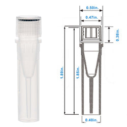 0.5 mL Cryogenic Vials-Self-Standing Bottom-External Thread, Bagged