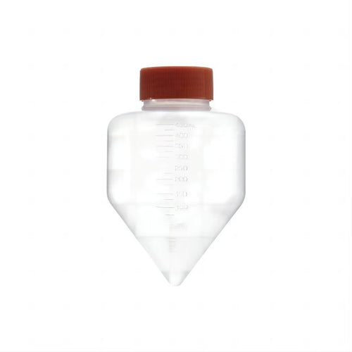 500 mL polypropylene centrifuge bottle with conical bottom and plug-sealed cap, rated up to 6,000 × g
