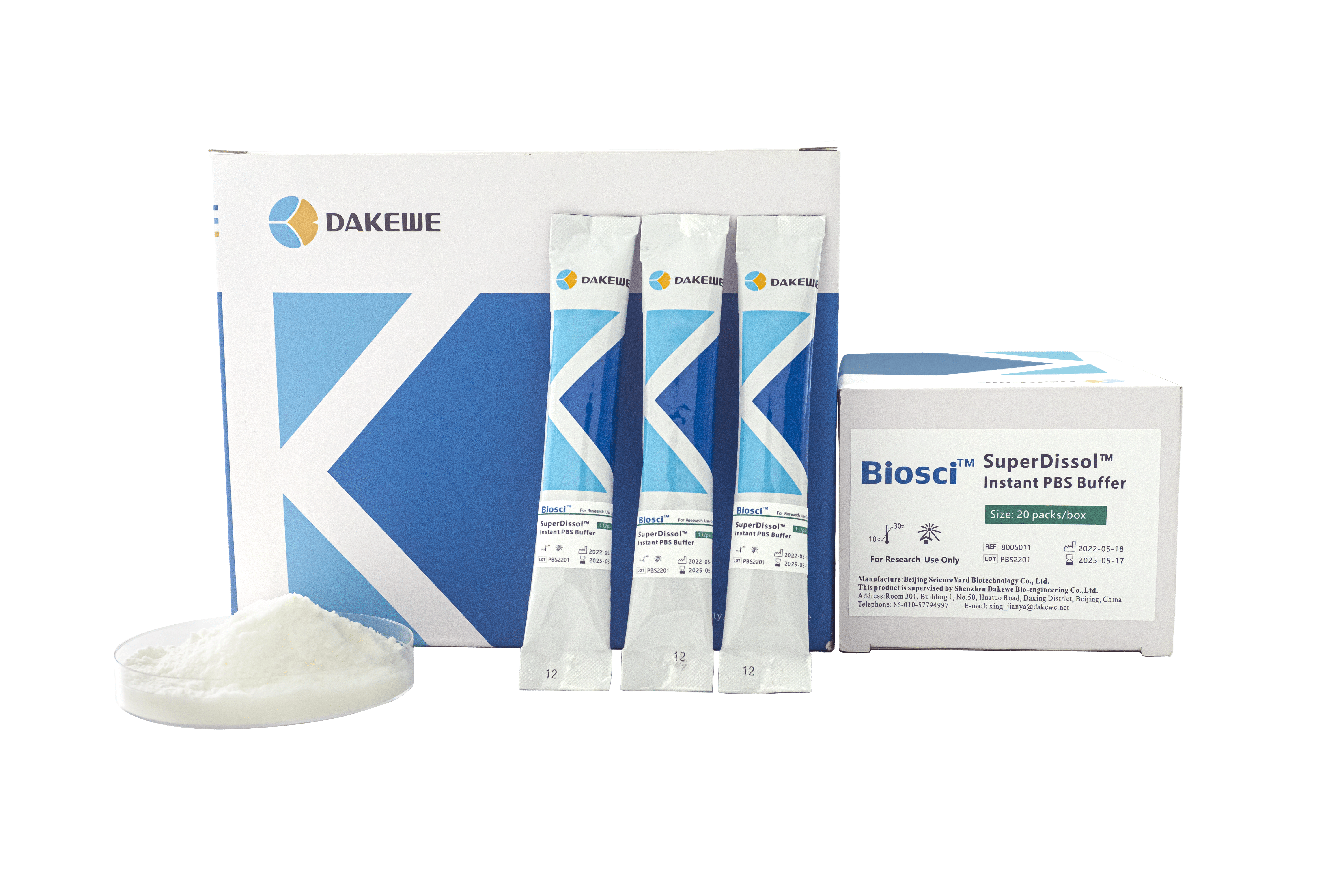 Instant PBS Buffer | Easy-to-Prepare Biological Research Buffer Powder ...
