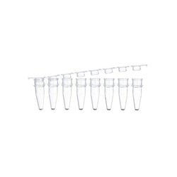 200μL PCR 8-Strip Tube with Lids RNase-/DNase-free Nonpyrogenic (Clear - Dome Snap Lock Cap) - Cellprobio - Biofargo - 