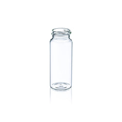 8 ml HPLC Clear Vials - Borosilicate Glass - Kit - Black PP Open Top Cap - PTFE/Silicone Septa - 100/Case - Biofargo