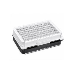 96-well detachable high-binding ELISA plate with clear 8-well strips and white frame