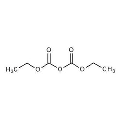 Diethyl pyrocarbonate (DEPC) chemical structure showing ester bonds used as RNase inhibitor in RNA laboratory applications