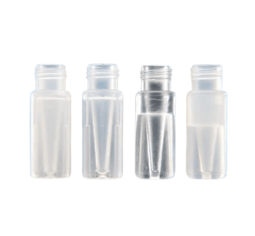 2ml Clear Plastic Vial with 300µL Insert Volume (Fixed Insert),HPLC Autosampler Vials, 100/PK - Biofargo - 