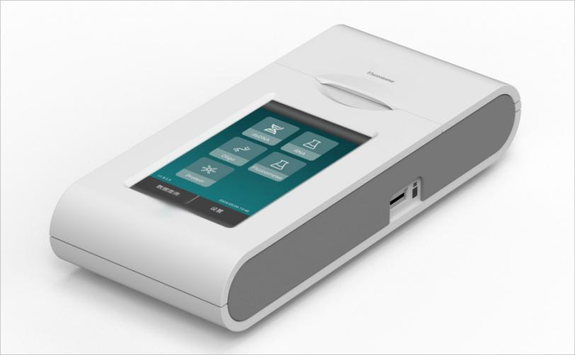 FS-M2001 StarLighter Fluorometer X1 with a 5-inch touchscreen for single-sample DNA, RNA, oligonucleotide and protein fluorescence quantification.