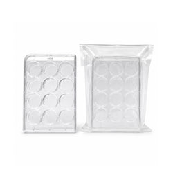 12 Well PS Cell Culture Plate with Lid, Tissue Culture Treated Sterile Multiwell Plate