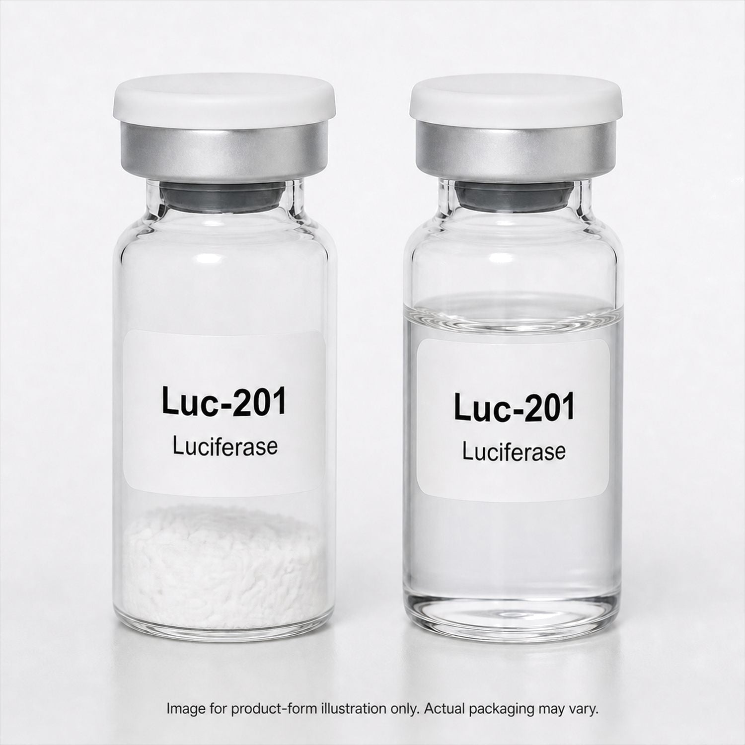 White lyophilized recombinant Luciferase Luc-201