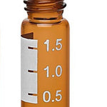 2mL Amber Glass Screw Thread Vials, HPLC Autosampler Vials,With Scale, 100/PK - Biofargo - 