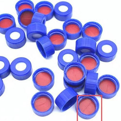 9mm Screw Top Caps, Precut, 100/pk - Biofargo - 