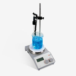 LCD Digital 5" Round Hotplate Magnetic Stirrer - 20L - 340°C - Dlab MS-H-Pro+ - Biofargo - 