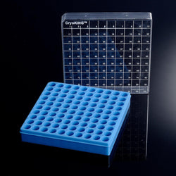 CryoKING PC Cryogenic Boxes-Blue (2in, 1in 100-Well)-Case of 12-Biologix - Biofargo - 