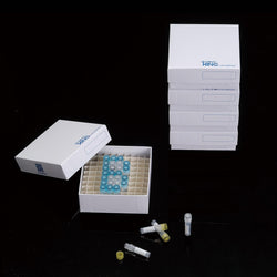 CryoKING Premium Cardboard Freezer Boxes-2in (81-Well, 100-Well, White) 133x133x53mm-Biologix - Biofargo - 